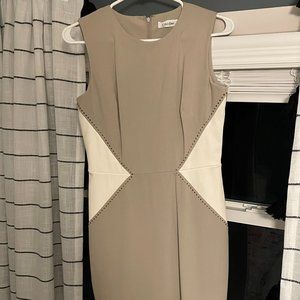 Calvin Klein Beige Work Dress Size 4